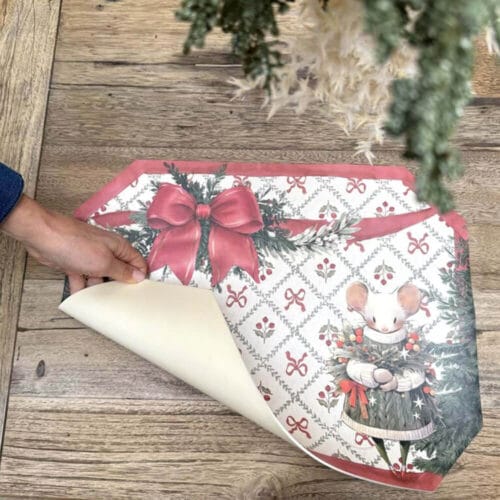 Blanc MariClò Set de table en vinyle "Christmas Fairytale" 45x35 cm – Image 2