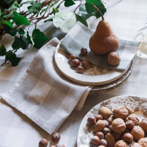 Alternative view of Blanc Mariclo Tovagliolo Gala 40x40 cm Bolgheri Beige