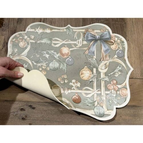 Alternative view of Blanc Mariclo Set de table en vinyle 45x32 Intrecci di Sogno