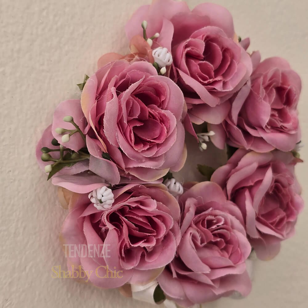 Guirlande de roses roses Fiori di Lena - Décoration romantique et parfumée – Image 2