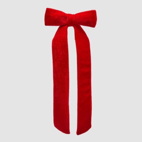 EDG Fiocco velluto rosso con clip H30 x L13 cm