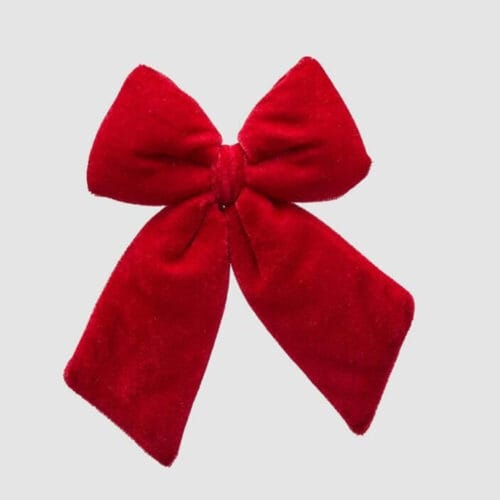 EDG Noeud en velours bourgogne H20 x L15 cm