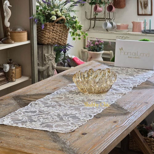Runner Da Tavola Laurea 2025 Con Pizzo E Topper – 33x182 Cm – Nero