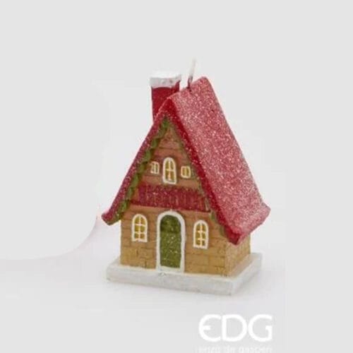 Bougie de Noël en cire EDG 8.5x8x8 cm - 4