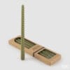 EDG Set 4 Candele Stelo Twist Verde Oliva H30cm