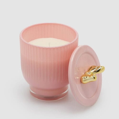 EDG Candela Profumata Jolie Rosa H 13 cm