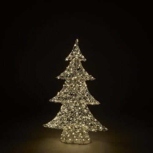 EDG Arbre LED Perles Lumière Or 500 leds H 80