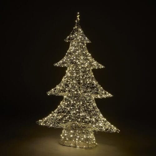 EDG Lumière perles LED Or 600 LED Arbre H 100