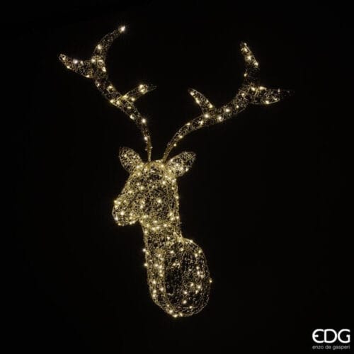 Alternative view of EDG Renna Decorativa LED da Parete H75 cm Light Gold