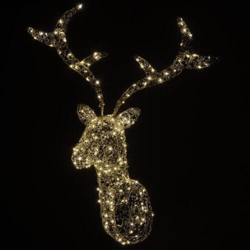 Alternative view of EDG Renna Decorativa 300 LED da Parete H 90 cm Light Gold