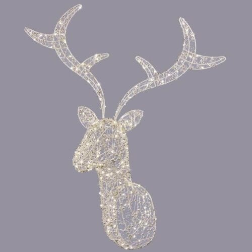 EDG Renna Decorativa 300 LED da Parete H 90 cm Light Gold