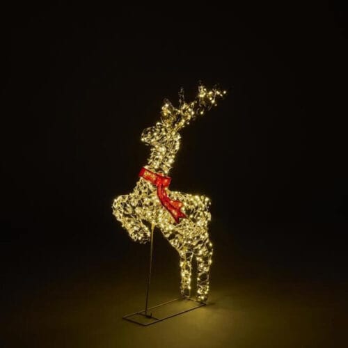 Alternative view of EDG Renna Oro con Fiocco 400LED H 72cm