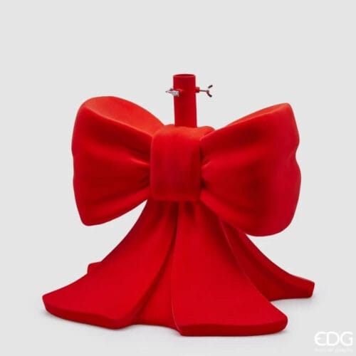 EDG Base de l'arbre en velours rouge H45 cm