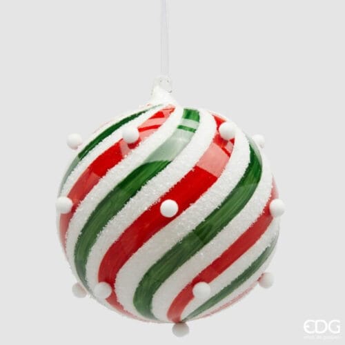 EDG Palla Swirl Candy Land Vetro D 15 cm