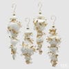 EDG Addobbo da appendere Barocco bianco H24 cm