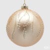 EDG Palla Champagne Vetro Rami Perline D 15 cm
