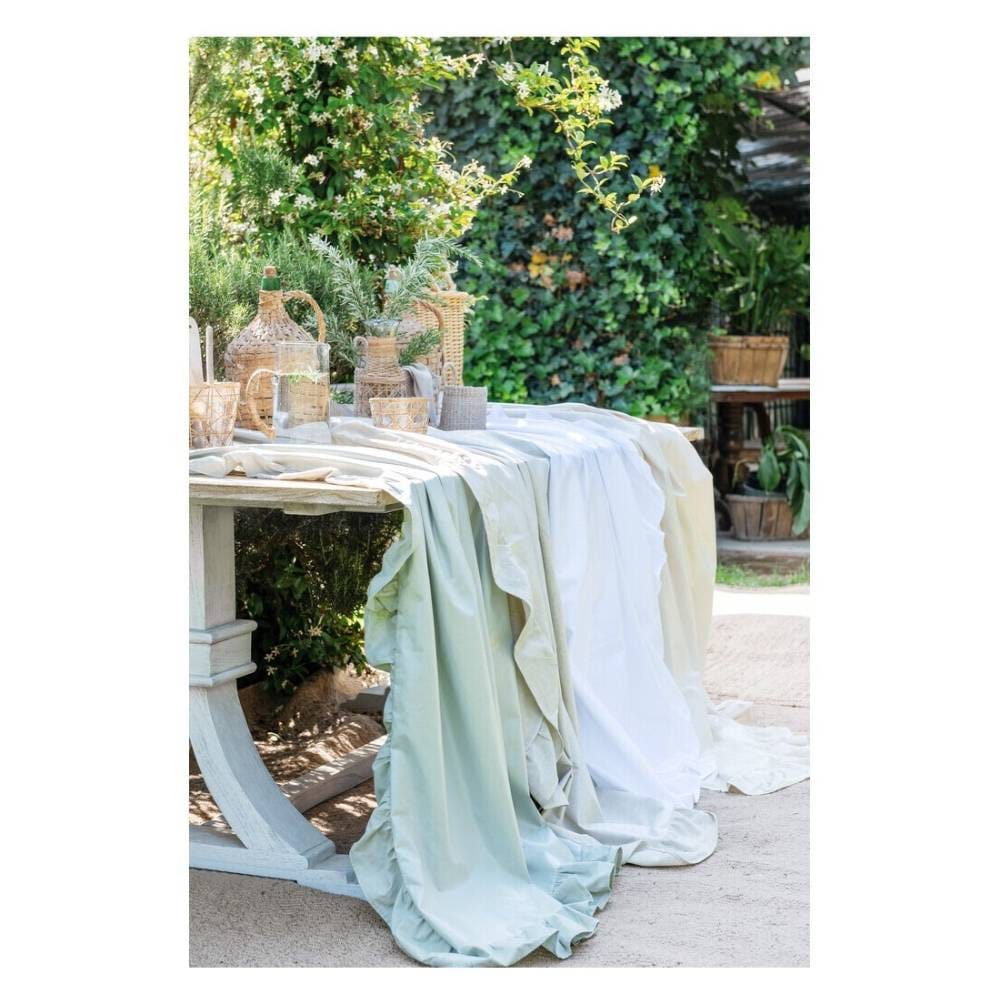 Blanc Mariclo Tovaglia Cerata Verde Ø200 con Gala 2 Blanc Mariclo Tovaglia Cerata Verde Ø200 con Gala - immagine 2