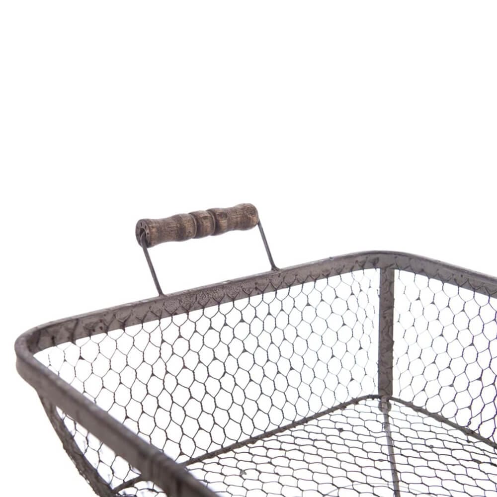 Panier en métal Blanc MariClo avec poignées Dulcis Memory 32x11 4 Panier en métal Blanc MariClo avec poignées Dulcis Memory 32x11 – Image 4