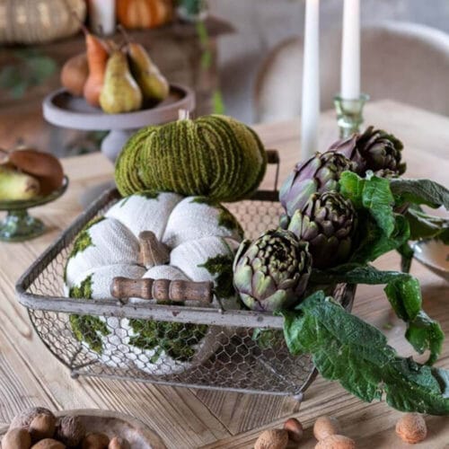 Alternative view of Blanc Mariclo Cesto Metallo con Manici 37x32 cm Dulcis Memoria 27x10