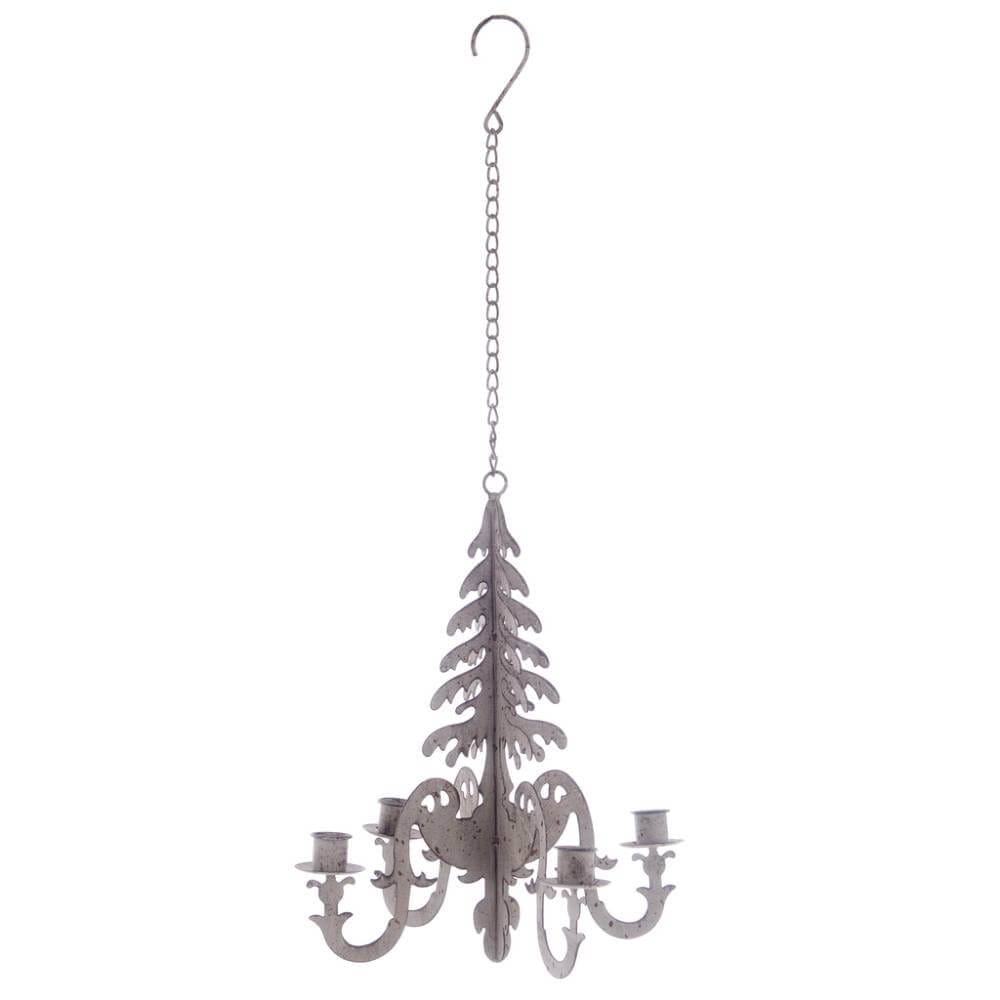 Blanc MariClò Chandelier suspendu 4 flammes Dulcis Memoria H 66
