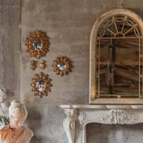 Blanc MariClò Ex Voto Miroir des cœurs 32x37 cm – Image 3
