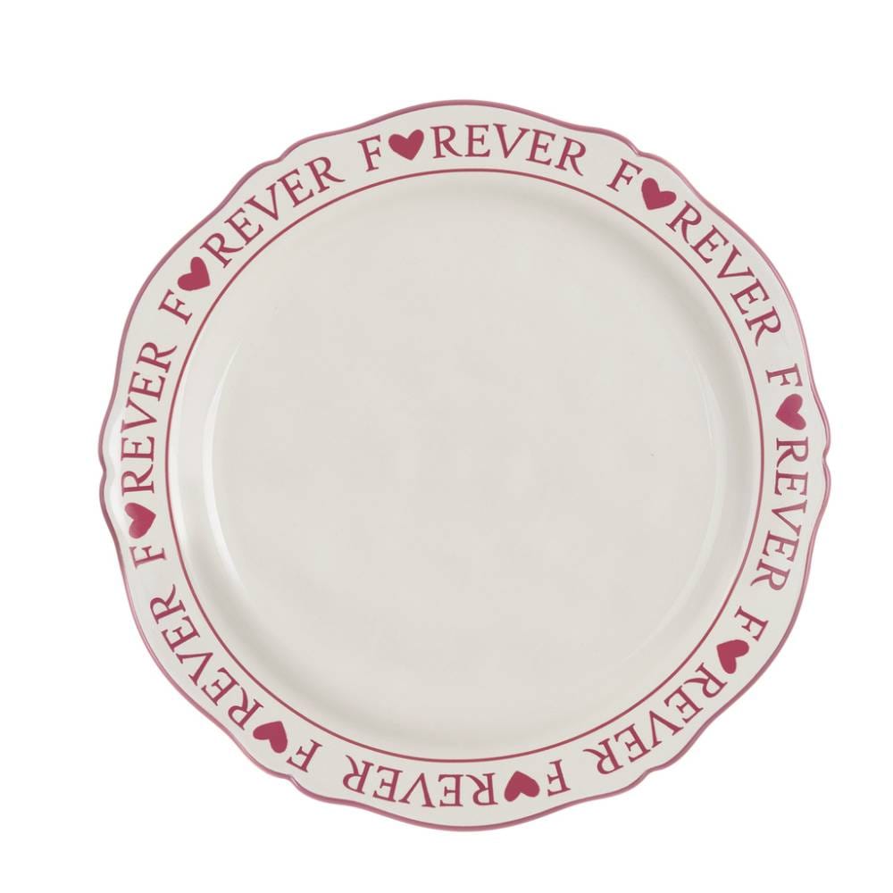 Blanc Mariclò Set 2 Piatti Forever 23x23 cm Amor Aeternus 2 Blanc Mariclò Set 2 Piatti Forever 23x23 cm Amor Aeternus - immagine 2