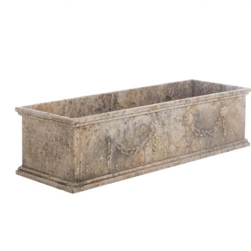 Alternative view of Blanc Mariclò Contenitore Porta Piante 60x20x15 Antiqua Domus