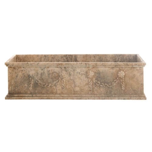 Blanc Mariclò Contenitore Porta Piante 60x20x15 Antiqua Domus - immagine 3