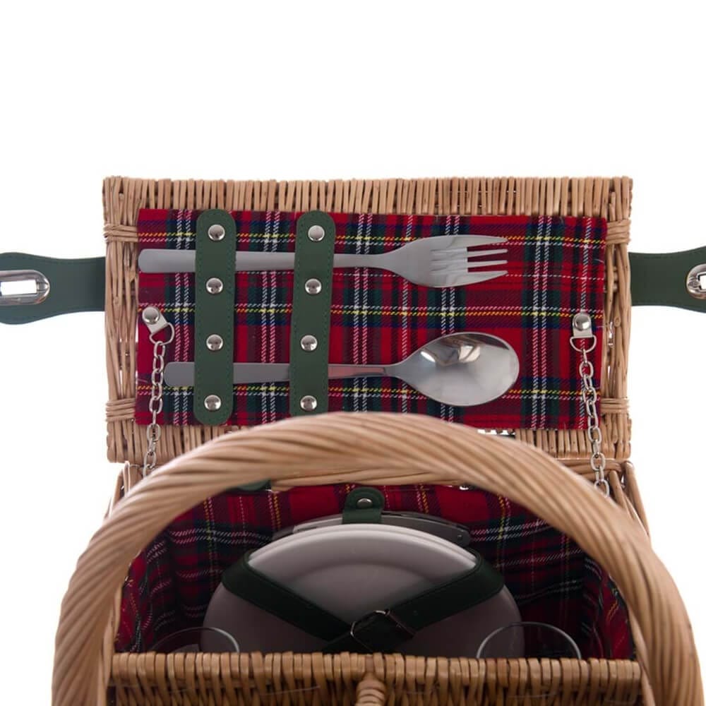 Blanc MariClò Cesta de picnic de ratán 43x29x22 cm 6 Blanc MariClò Cesta de picnic de ratán 43x29x22 cm - Imagen 6