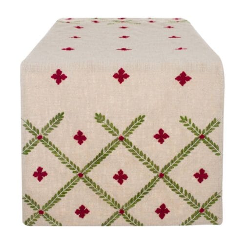 Alternative view of Blanc Mariclò Runner Ricamato 50x150 cm Trame