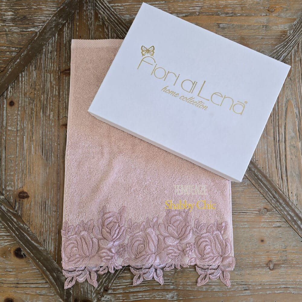 Asciugamani In Cotone Con Motivo Floreale Di Peonie E Rose, Fiori Rosa Foglie Verdi Con Strisce Bianche E Nere Morbidi Asciugamani Per Bagno E~p122038100