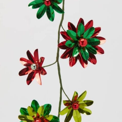 Alternative view of EDG Festone Gerbera Metal 182 cm Rosso Verde