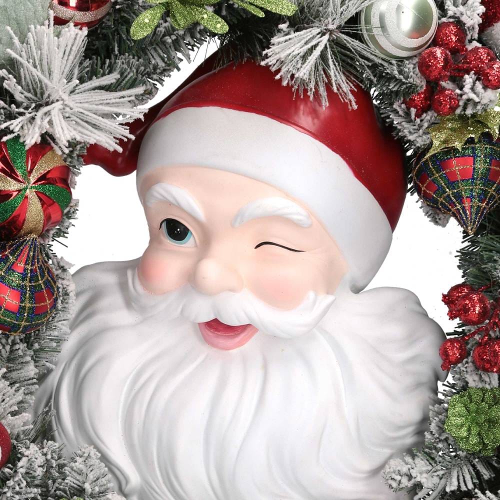 Maxi Guirnalda de Navidad con Papá Noel 77 cm - Imagen 2