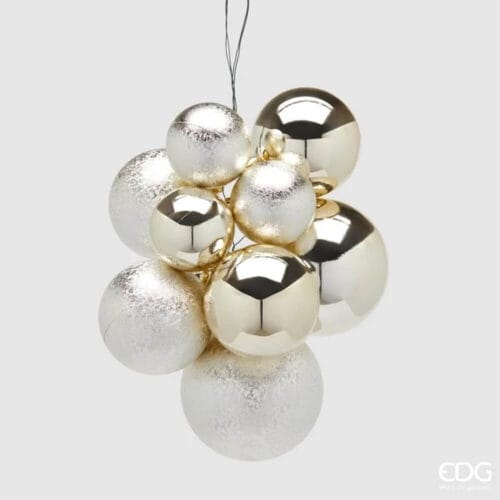 EDG Set 10 Sfere Grappolo GrooveMix Champagne