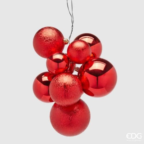 EDG Set 10 Sfere Grappolo GrooveMix Rosse