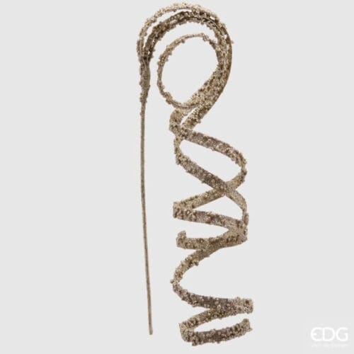 Ramo Filante Platino Glitterato EDG H 120 cm