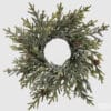 Corona decorativa EDG in pino sintetico con pigne naturali, diametro 41 cm.