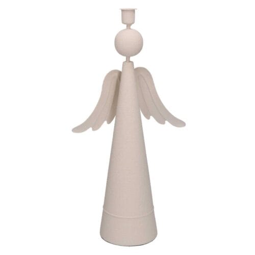 Portacandele Angelo Stilizzato Crema H 42,5 cm - immagine 3