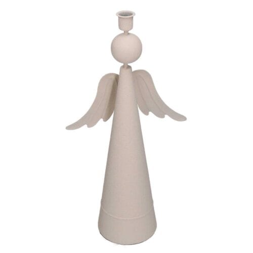 Portacandele Angelo Stilizzato Crema H 42,5 cm