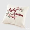 EDG Coussin brodé Saison joyeuse 45x45 cm