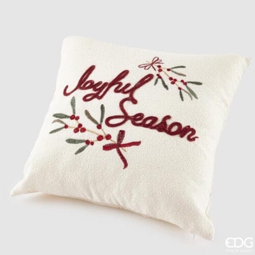 EDG Cuscino Ricamato Joyful Season 45x45 cm