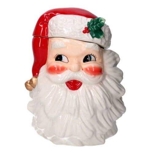 Barattolo Babbo Natale in ceramica h 30 cm