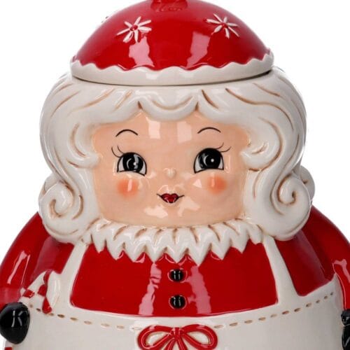 Barattolo Mamma Natale in Ceramica H 30 cm - immagine 3