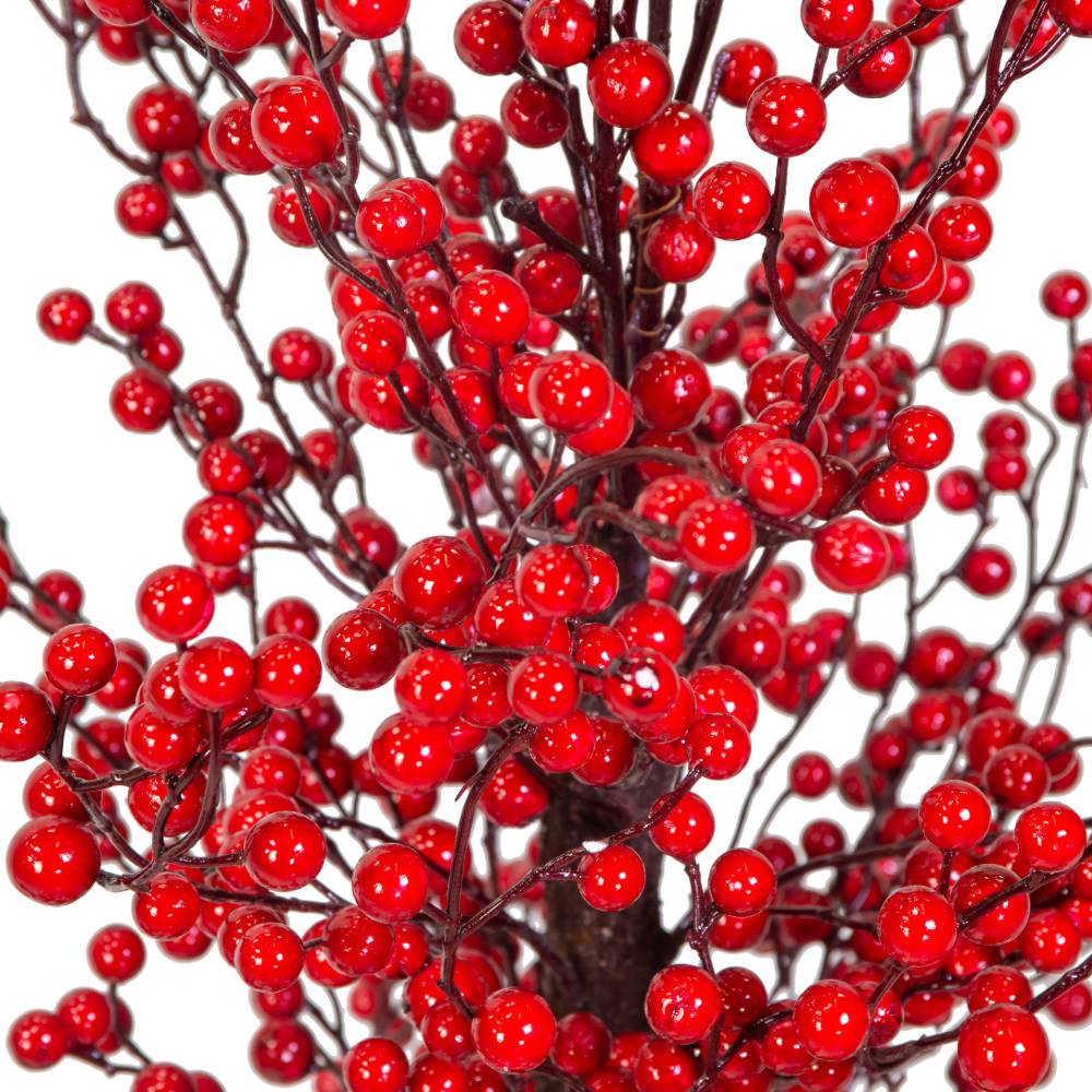 Albero con bacche rosse H 80 cm - immagine 3