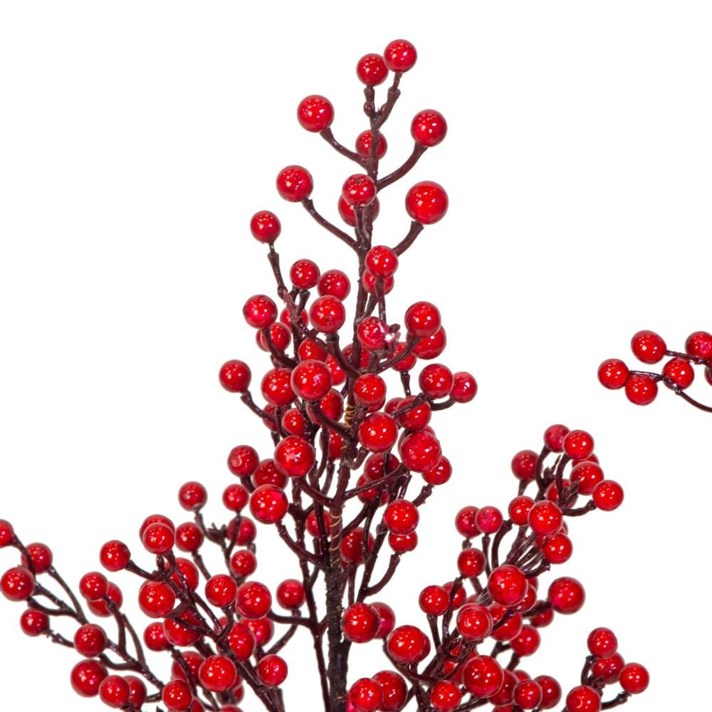 Albero con bacche rosse H 80 cm - immagine 2