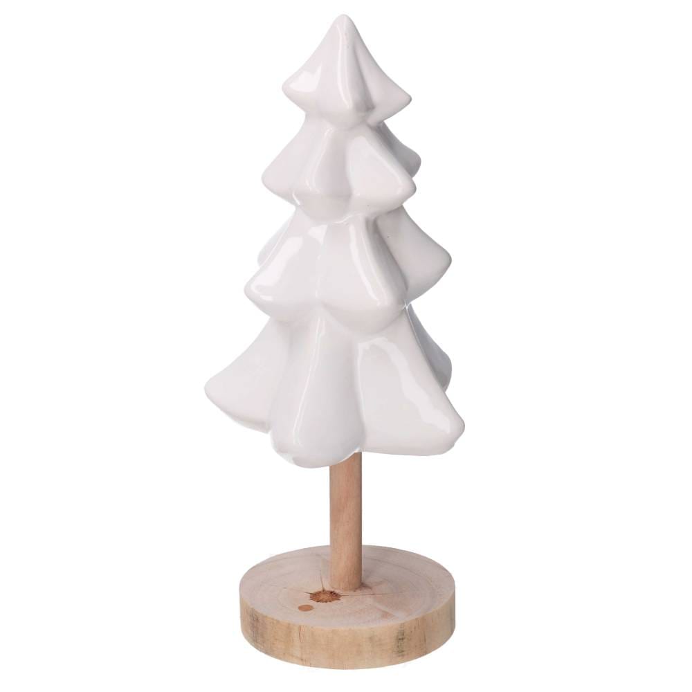 Albero ceramica bianca h 29