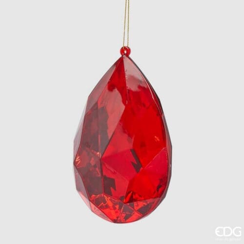 Alternative view of EDG Diamante da Appendere Rosso H 15 cm