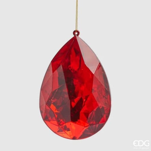 EDG Diamante da Appendere Rosso H 15 cm
