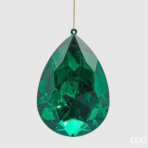 EDG Diamante Colgante Verde Esmeralda H 15 cm