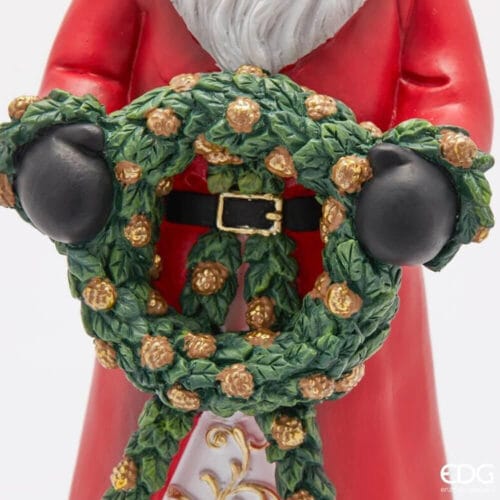 Alternative view of EDG Babbo Natale con Ghirlanda H 39 cm Natale Classic
